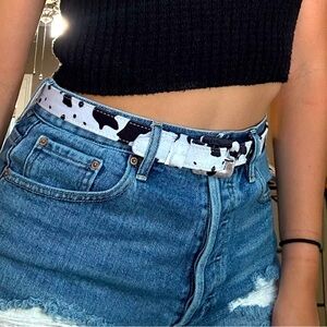 Urban Outfitters Cow Print Belt